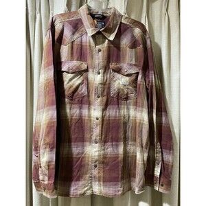 Men’s Carhartt Men's Montana  Rugged Flex Long Sleeve Plaid Shirt XL Snap Front